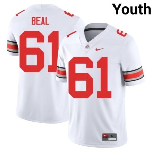 The Ohio State Landon Beal Youth College Football White High School #61 Jersey 167607-728