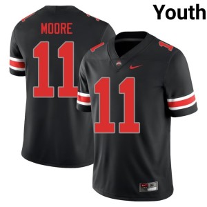 The Ohio State University #11 College Football Blackout Terry Moore Youth Jersey 444210-835