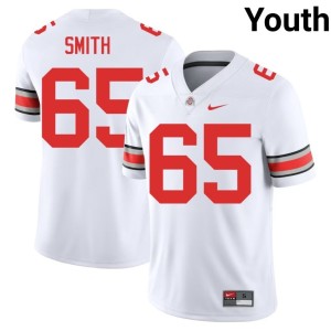 OSU Buckeyes Youth College Football White Replica #65 Tucker Smith Jerseys 124363-465