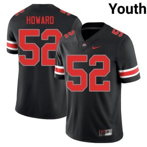 Ohio State Youth College Football Blackout NCAA #52 Ty Howard Jersey 633219-888